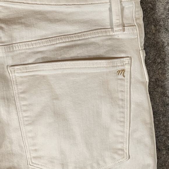 Madewell Women’s 10" High Rise Skinny Jeans 30T White Stretch Denim - Picture 10 of 12